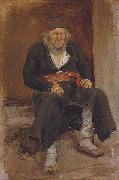 Paul Raud An Old Man from Muhu Island oil painting on canvas